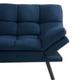 Mainstays Memory Foam Futon with 72in. x 34in. x 32in, Blue