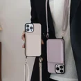 thumbnail image 3 of Crossbody Leather Wallet Cards Solt Case For iPhone 14 15 Pro Max 15Plus 13 12 11 long Lanyard Bag Pocket Lichee Pattern Cover LUHAN, 3 of 6