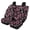 Skulls, variant on Uourmeti Deer Autumn Forest Car Seat Covers 3 Pack, Car Seat Covers Full Set Polyester Breathable Lightweight for Vehicles Interior Cars Truck