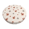 thumbnail image 2 of Lsque Cute Squirrel Round Bar chair cushion covers Velvet Fabric Premium Comfort Protects from Scratches and Stains for 14-17 Inch Chair- 14 inch, 2 of 7