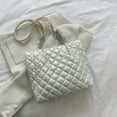 thumbnail image 1 of Autumn Winter Ladies Handbags Quilted Top-handle Bags Chain Solid Travel Satchel, 1 of 10