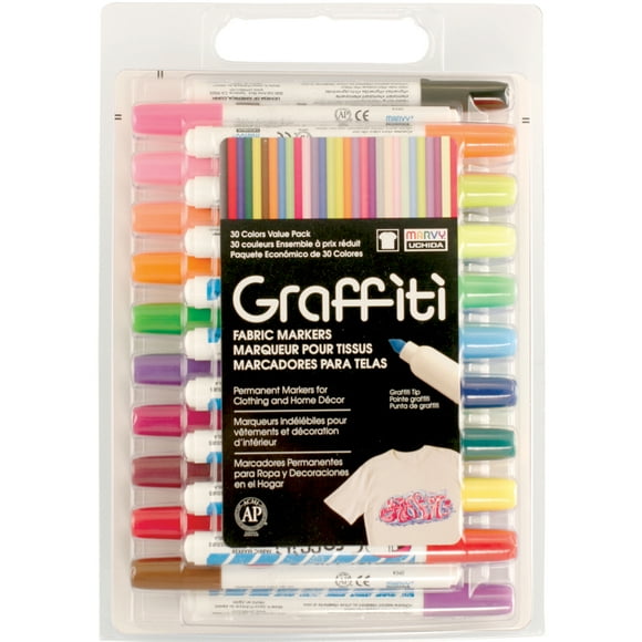 Graffiti Fabric Markers Value Set 30/Pkg-