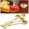 thumbnail image 4 of AnSaw 8 Pcs Flower Spoon Set, Stainless Steel Reusable Tea Scoops Stirring Spoon Coffee Spoon Mixing Spoon Sugar Dessert Cake Spoon Ice Cream Spoons Tableware for Tea Partie (length:4.9 inch, Rainbow), 4 of 7