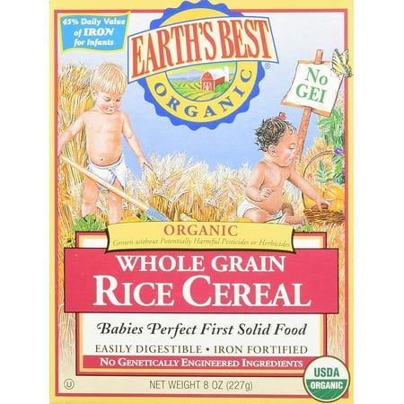 Baby Cereal - Rice - 8 Oz - 2 Pk Earth's Best