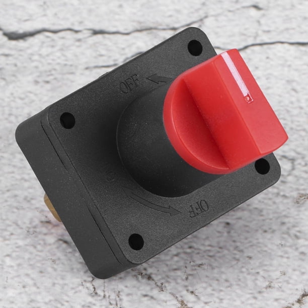 Interruptor De Batería, Interruptor De Alimentación Universal De Plástico + Metal, Para Coches Y Barcos