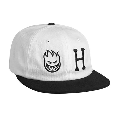 HUF x SPITFIRE 6 Panel Hat White 