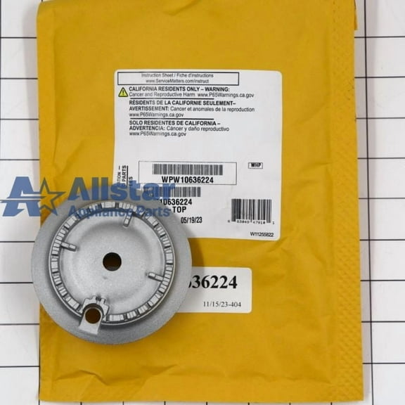 Whirlpool Range/Stove/Oven Surface Burner WPW10636224
