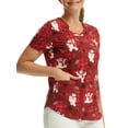 thumbnail image 4 of Scrub Star Women's Jolly Plaid Top, 4 of 5