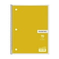 thumbnail image 1 of Spiral Notebook, 1 Pack, Wide Ruled Paper, 70 Sheets Per Notebook, College Ruled Paper Notebooks for Work & Aesthetic Schools Supplies Journal Diary Note Pad Cute Journals Fun Office Supplies, Yellow, 1 of 7