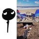 thumbnail image 5 of Mesa de vino Mesa de cristal de madera para exteriores Mesa de picnic plegable portátil Abridor de latas Escritorio para playa, Negro Scienceny HA005230-01B, 5 of 7