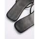 thumbnail image 4 of Summer And Autumn New Style Women'S Black Slippers, Flat With Rhinestone Decoration, Transparent Soft Sole, French Style Beach Flip Flops, 4 of 5