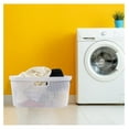 thumbnail image 3 of Laundry Basket 4 Pack, 40L Plastic Hamper with Handles - Durable Clothes Storage for Laundry Room, Bathroom, Bedroom - 22.83" x 14.17" x 10.35", 3 of 7