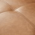thumbnail image 4 of CHITA Mid-Century Sofas Furniture 73.2''W Faux Leather Sofa Couch Sets for Living Room Apartment, Cognac Brown, 4 of 9