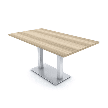 6 Person Small Rectangular Conference Table Metal Base Electric Module
