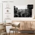 thumbnail image 4 of Elephant Stock Black California Hollywood Sign Wall Art - Horizontal Canvas Wall Art - Living Room Wall Decor - Places Canvas - Black And Gray Decor By Philippe Hugonnard - 48" x 32", 4 of 4