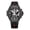 Gunmetal Black, variant on TUCCI Italy COMPLESSO Unisex Silicone Wrist Watch - Rose Tone Black