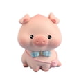 thumbnail image 5 of sunsanly Car Pig Ornament Cartoon Hand Painted Cute Burr-free Decorative Resin Lovely Peach Pig Resin Crafts Household Decor, 5 of 8