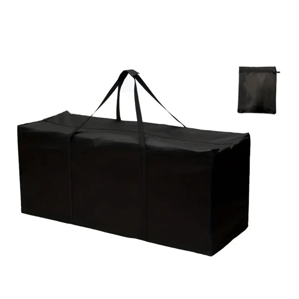 Sac Rangement Coussins Jardin 210D – XXL 173 X 76 X 51 Cm, Imperméable UV Anti-Poussière Avec Poignée – Gris Robuste