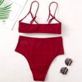 thumbnail image 7 of Afdoent Womens Tankini Bathing Suits Women's Swimwear Tankini Set Two Piece Bikini With V Neck High Waisted Bathing Suit For Beach Pool Bathing Suit For Vacation, 7 of 7