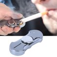 thumbnail image 4 of Moda USB de carga encendedor de cigarrillos al aire libre barbacoa encendedor dedo giratorio juguete hombres giftbrushed plata, 4 of 8