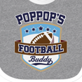 thumbnail image 4 of Inktastic PopPop Grandpa Football Buddy Boys or Girls Baby Bib, 4 of 4