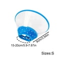 thumbnail image 3 of Transparent Pet Cone Collar, Adjustable Protective Elizabethan Collar, Anti‑Lick Wound Healing Cone For Small Medium Dogs And Cats, 3 of 5