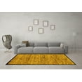 thumbnail image 3 of Ahgly Company Machine Washable Indoor Rectangle Abstract Yellow Modern Area Rugs, 8' x 12', 3 of 4