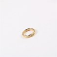 thumbnail image 4 of Anillo de oro K retro sencillo con diseño de diseñador europeo y americano para mujer, anillo de viento frío, 4 of 5