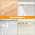 thumbnail image 2 of WEUVEB Transparent Acrylic Shower Curtain Rings Snap Closure for Home Bathroom 15Pcs, 2 of 9