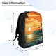 thumbnail image 4 of Balery Tropical Sunset Paradise Mochila - Mochila Estilosa y Duradera para Laptop de 15 Pulgadas con Tela Oxford Impermeable, 4 of 8