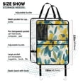 thumbnail image 3 of WOBOGO Yellow and Teal Flowers Backseat Car Organizer Footed Universal Car with Touch Screen Tablet Holder Rear Seat Protector, 3 of 7