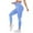 Blue, variant on OSOLU High Waist Tummy Lifting Yoga Pants Women's Tight Quick Drying Breathable Running Sports Fitness Pants Workout Stretchy Running Tummy Control Joggers Bottoms Light Pink S
