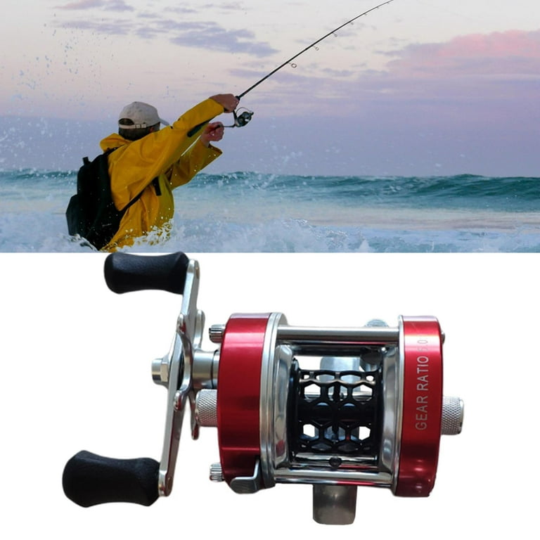 Lightweight Baitcasting Fishing Reel - Centrifugal Brake Freshwater Fishing Reel 5.0:1 Fish Line Reel, Star Drag System, Drum Wheel ,w300l/w300r, Size