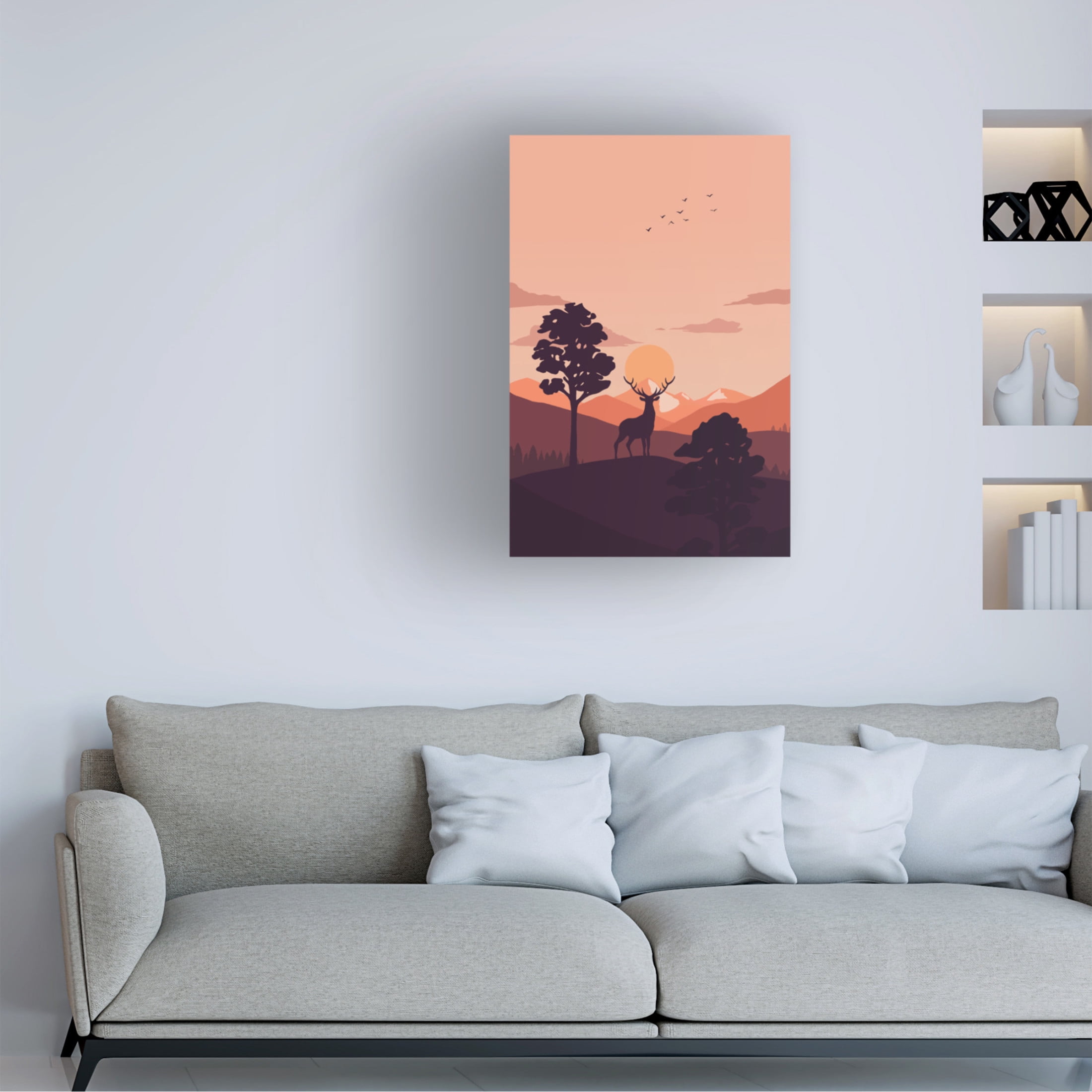 Trademark Fine Art Xuan Thai Summer Sunset Canvas Wall Art