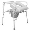 Carex Uplift Commode Assist Lifting Seat, Height Adjustable Legs, Non-Slip, 300 lb Weight Capacity