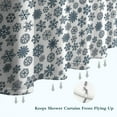 thumbnail image 6 of Blue Christmas Snowflake Pattern Shower Curtain 72"x84" ,Bathroom Decorative Shower Curtains Set with 12 Hooks,Modern Waterproof Washable Shower Curtain, 6 of 6