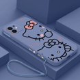 thumbnail image 1 of Cute Hello Kitty Phone Case For iPhone 15 14 13 12 11 Pro Max Mini X XR XSMAX SE 8 7 6S Plus Soft Liquid Silicone Cover RJ, 1 of 6