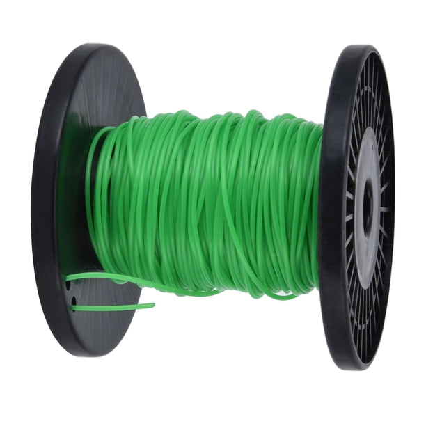 Hilo De Desbrozadora Verde De 2mm, Hilo Redondo, Reemplazo De Carrete De Hilo De Desbrozadora De Cortacésped