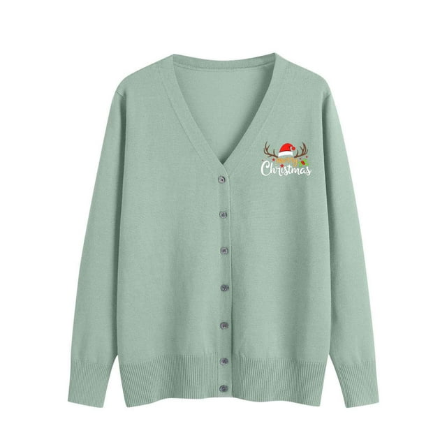 Cardigan pour Femmes, Chandail Décontracté Col Cardigan Manches Longues Grande Taille Tricoté, Cardigan pour Femmes