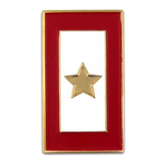 PinMart's Gold Star Service Flag for a Fallen Soldier Enamel Lapel Pin