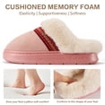 thumbnail image 4 of Ecetana Women's Cozy Slippers Memory Foam Fuzzy Slipper Anti-slip House Shoes, 4 of 6