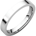 thumbnail image 1 of Platinum 3mm Flat Comfort Fit Band - Size 9, 1 of 9