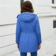 thumbnail image 6 of Riecok Maternity Winter Coat 3 in 1 Puffer Hooded Jacket Solid Long Sleeve Zip up Thick Parkas Outerwear with Pocket, 6 of 8