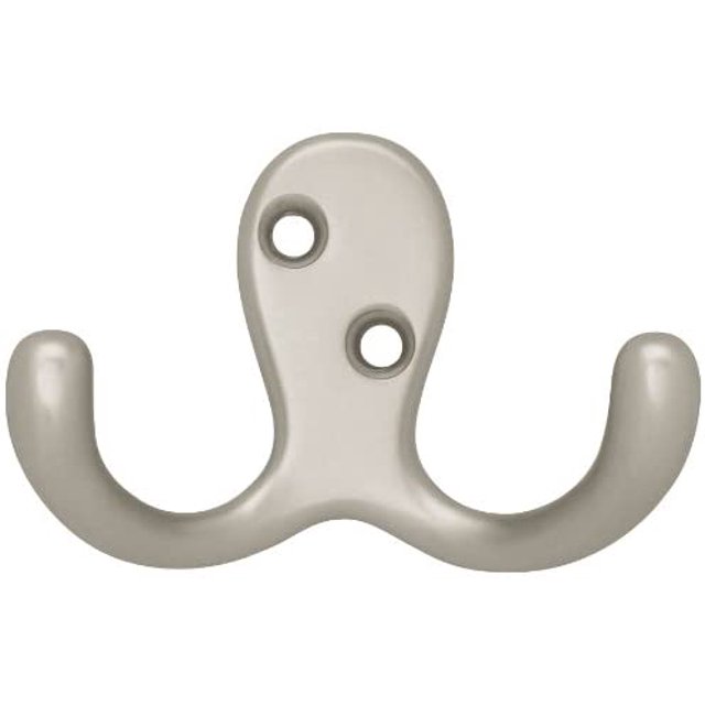 10 piezas de gancho de doble vaina, gancho de armario minimalista moderno, gancho de baño de cocina, gancho de montaje en pared, gancho de armario, gancho doble, gancho de metal para colgar ropa, toa JAMW Sencillez