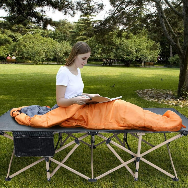 Oversized Camping Cots for Adults 500lbs, Extra Wide Tall
