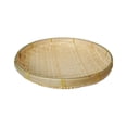 thumbnail image 1 of 22Cm Bamboo Dustpan Round Plate Rice Sieve Handmade Bamboo Basket Storage Basket Bamboo Basket Tray Hotel Farm Commercial Tableware C Storage Tray Handwoven Storage Baskets Handles, 1 of 7