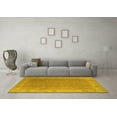 thumbnail image 3 of Ahgly Company Machine Washable Indoor Rectangle Oriental Yellow Traditional Area Rugs, 5' x 8', 3 of 4