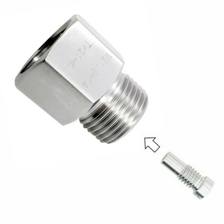 Tank adapter set for filling gas cylinders with W21.8 (M22) left-hand  thread and nipple (ACME, DISH, BAJONETT, EURONOZZLE)