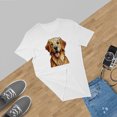 thumbnail image 5 of Patriotic Golden Retriever Stained Glass Portrait American Flag Shirt T-shirt Unisex Merch Goldens Dog Lover Gifts Idea - 01010, 5 of 6