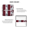 thumbnail image 4 of Uemuo Buffalo Plaid Forest Tissue Box Cover Holder, Square with Bottom Belt - PVC Leather Decorative Organizer for Tabletop, Bathroom, Car, Office, 4 of 8